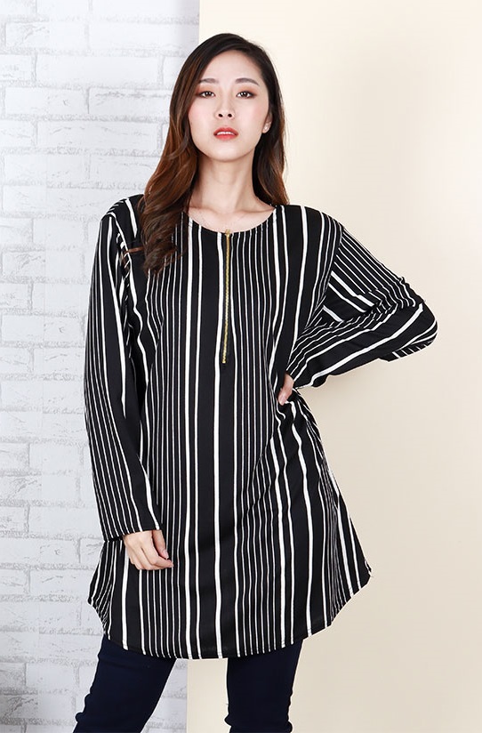 QA-667 STRIPED BLOUSE 02